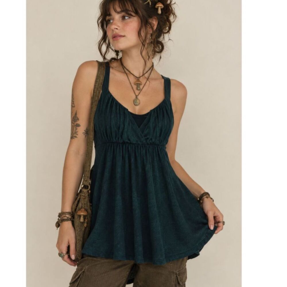 Vintage Y2K Express babydoll Top Sz Small New fairy grunge whimsigoth goblin